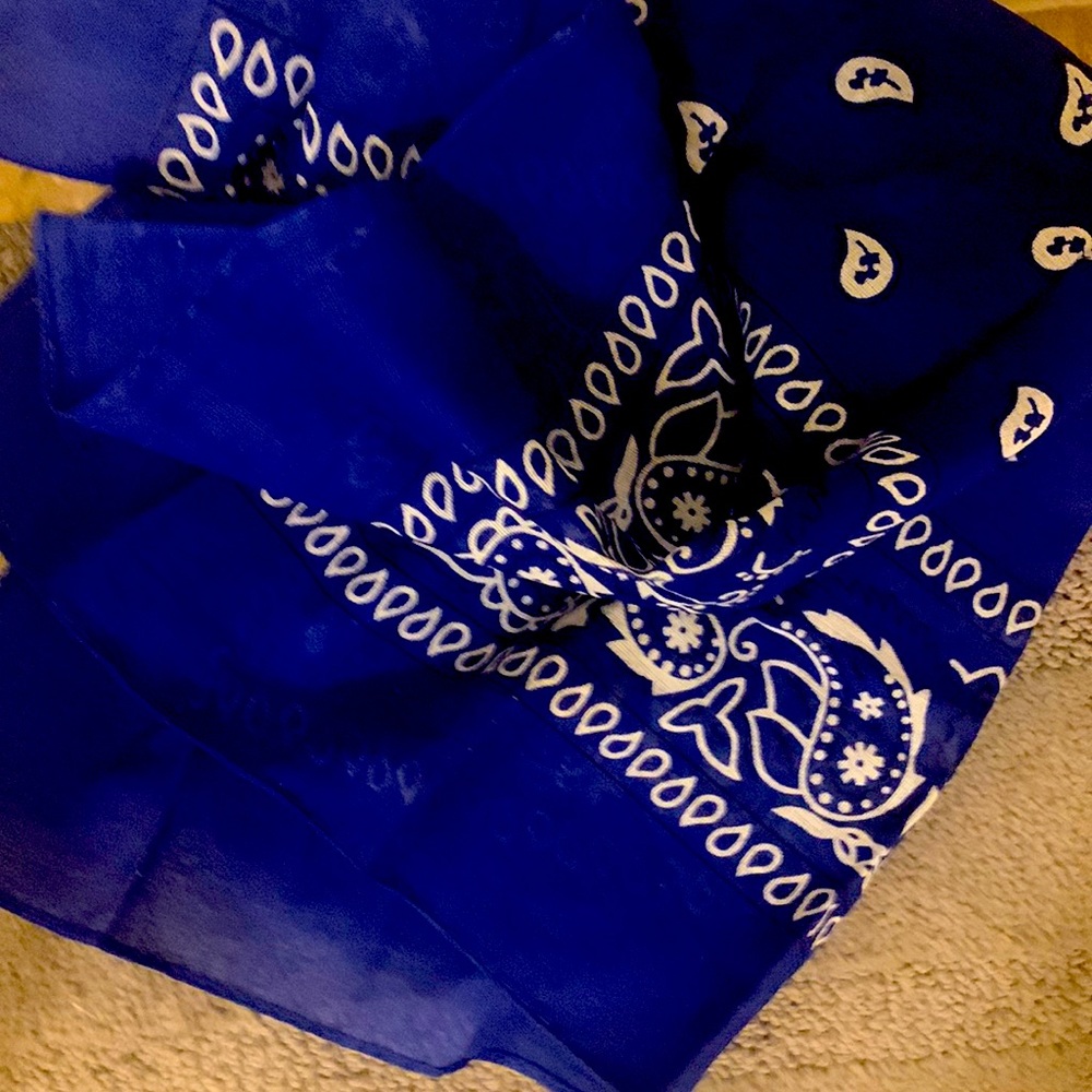 Bandanna blue nice comfortable